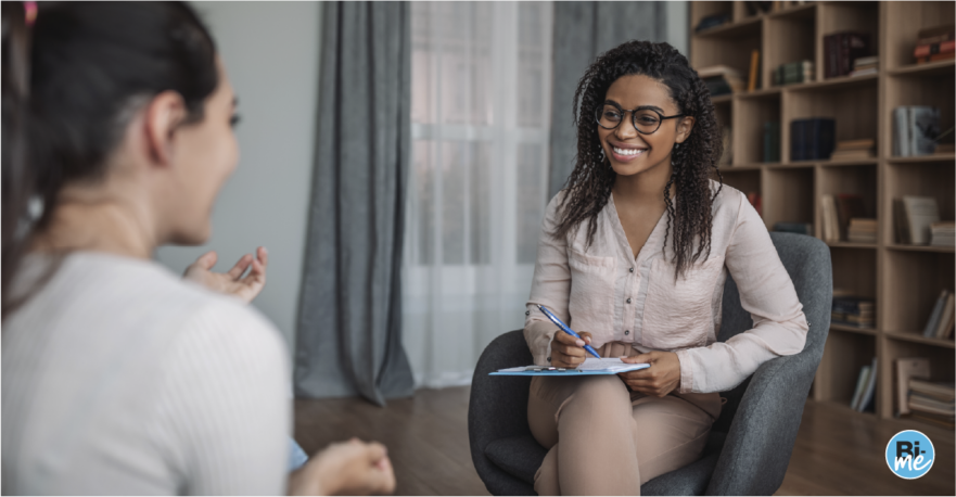 Psychologist in a counselling session